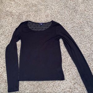 FINAL ❗️black long sleeve top with back design